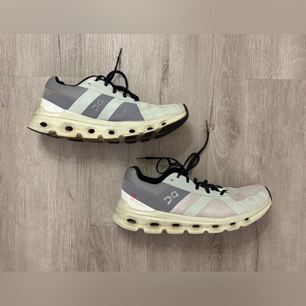 On Running Cloudnova‎ Womens Shoes Size 10 Gray Light Blue/Green Sneakers